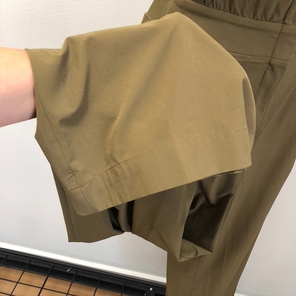 Athleta Wide Leg Jumpsuit Womens 6 Green Sleeveless Granola Earthy Boho - Picture 6 of 12